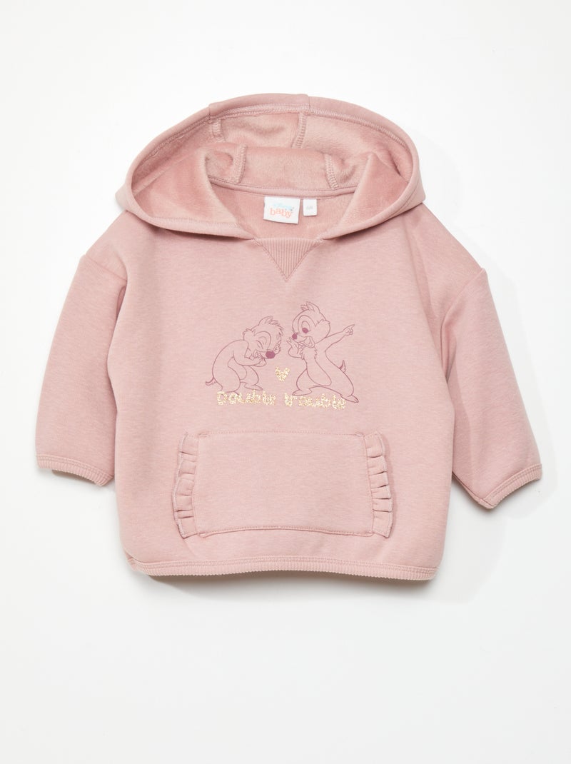 Sweatshirt com capuz 'Tico e Teco' VIOLETA - Kiabi