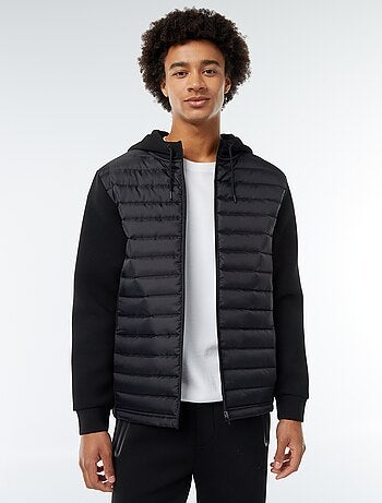 Sweatshirt com capuz tipo blusão de penas