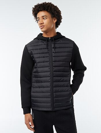 Sweatshirt com capuz tipo blusão de penas