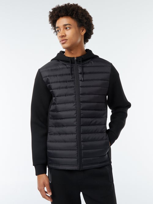 Sweatshirt com capuz tipo blusão de penas - Kiabi