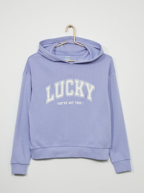 Sweatshirt com capuz tipo campus - Kiabi