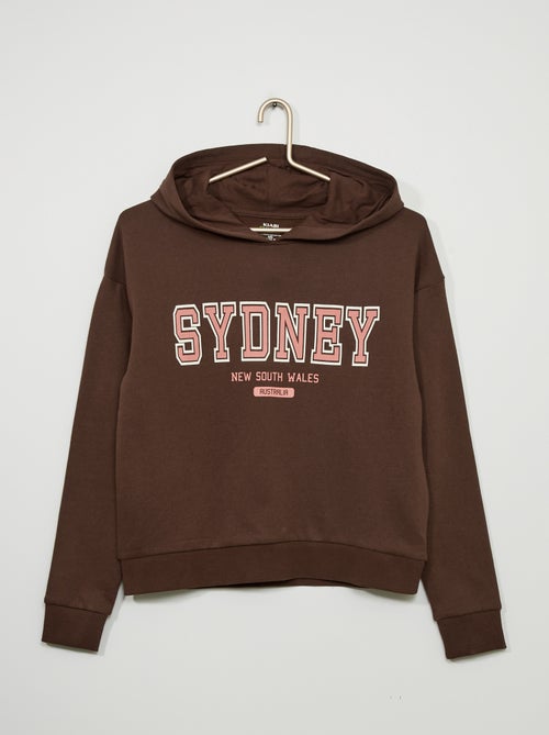 Sweatshirt com capuz tipo campus - Kiabi