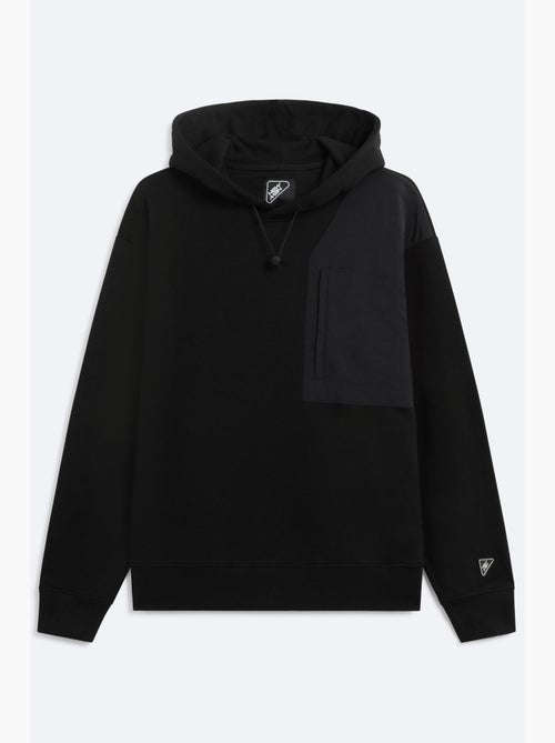 Sweatshirt com capuz tone preto - Kiabi