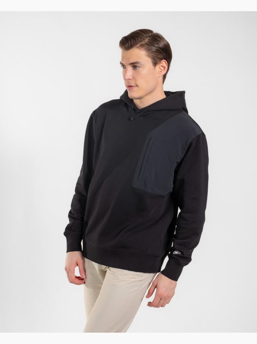 Sweatshirt com capuz tone preto - Kiabi