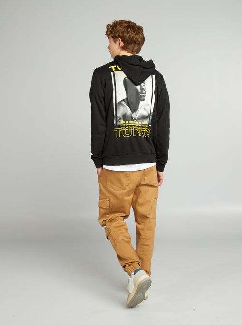 Sweatshirt com capuz 'Tupac' - Kiabi
