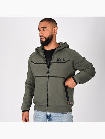 Sweatshirt com capuz ufc cáqui homem desporto fitness lifestyle