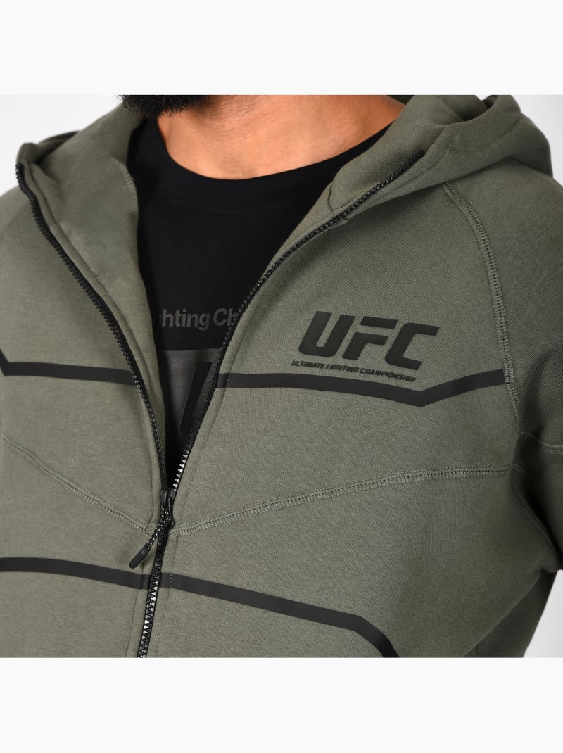 Sweatshirt com capuz ufc cáqui homem desporto fitness lifestyle Cáqui - Kiabi