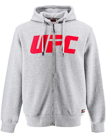 Sweatshirt com capuz ufc homem cinzento sweatshirt com capuz desporto lifestyle