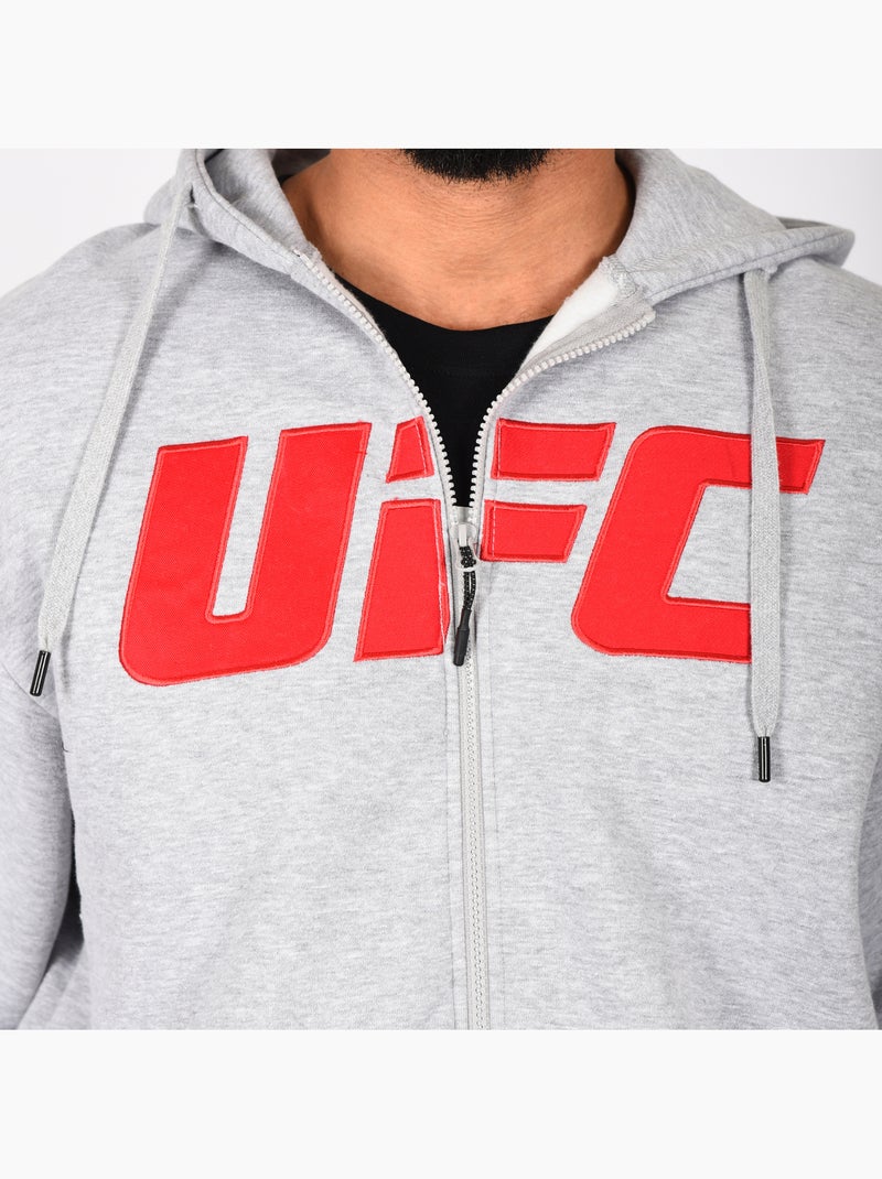Sweatshirt com capuz ufc homem cinzento sweatshirt com capuz desporto lifestyle Cinza - Kiabi