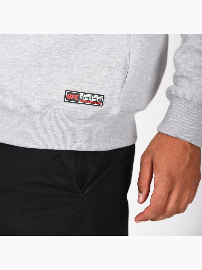 Sweatshirt com capuz ufc homem cinzento sweatshirt com capuz desporto lifestyle Cinza - Kiabi