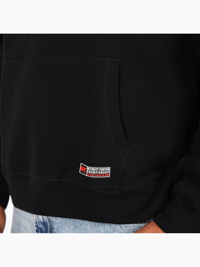 Sweatshirt com capuz ufc homem preto sweatshirt com capuz desporto lifestyle Preto - Kiabi