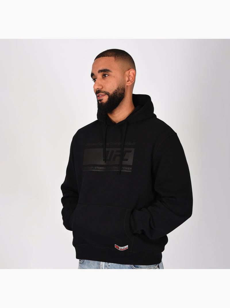 Sweatshirt com capuz ufc homem preto sweatshirt com capuz desporto lifestyle Preto - Kiabi