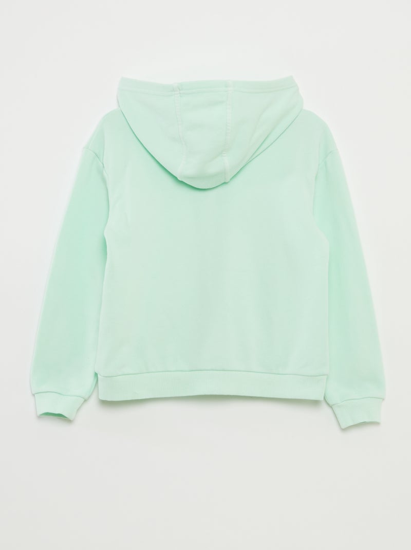 Sweatshirt com capuz Verde - Kiabi