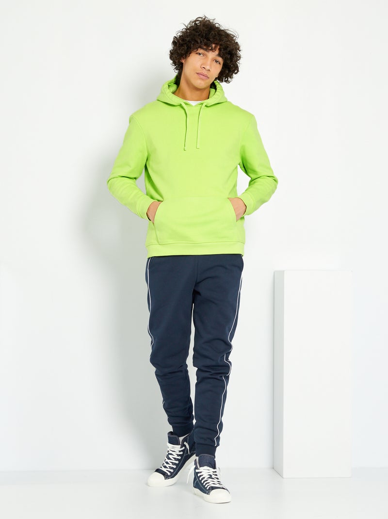 Sweatshirt com capuz Verde - Kiabi