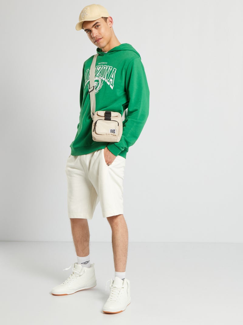 Sweatshirt com capuz VERDE - Kiabi