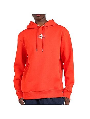 Sweatshirt com Capuz Vermelho para Homem Calvin Klein J30J323749