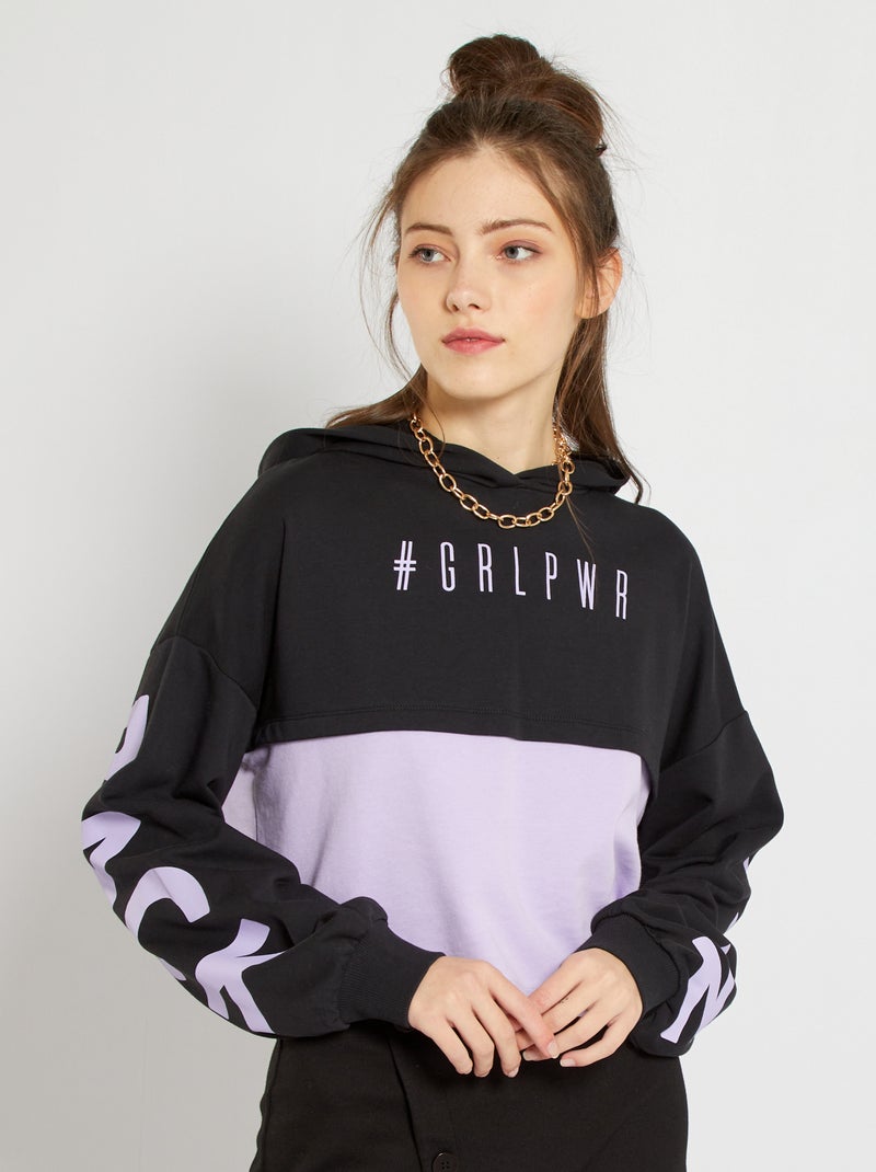 Sweatshirt com capuz VIOLETA - Kiabi