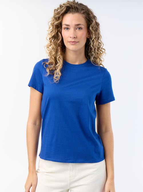 Sweatshirt com corte arredondado em felpa - Kiabi