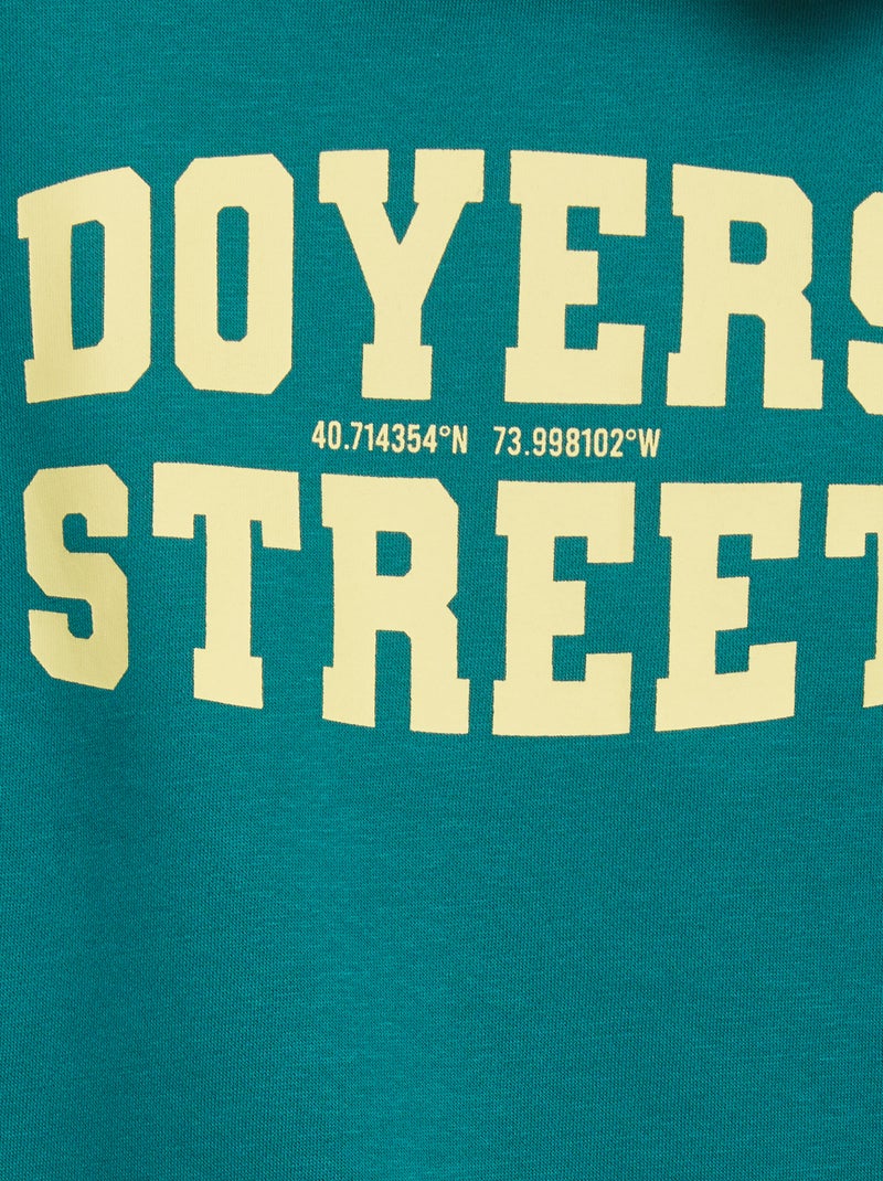 Sweatshirt com decote redondo - So Easy VERDE - Kiabi