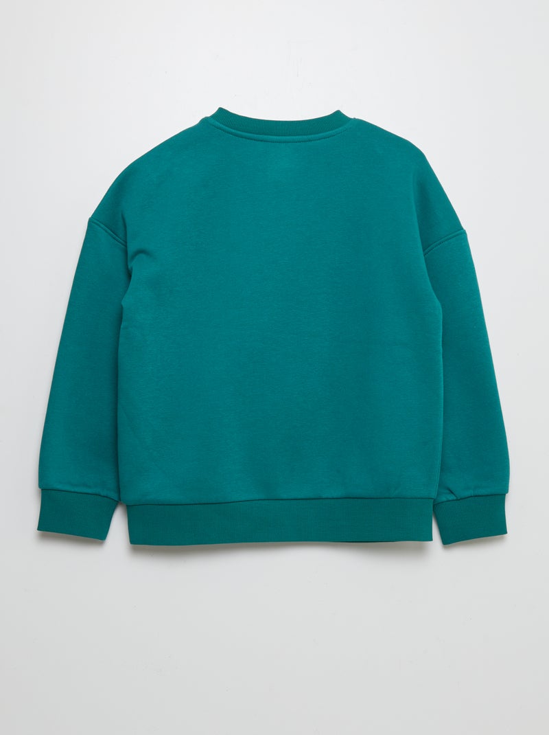 Sweatshirt com decote redondo - So Easy VERDE - Kiabi