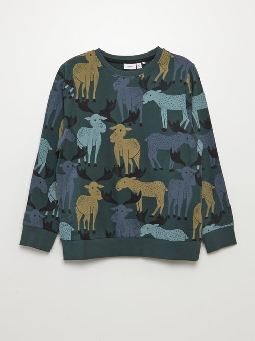 Sweatshirt com estampado animais 'Guppy' - Kiabi