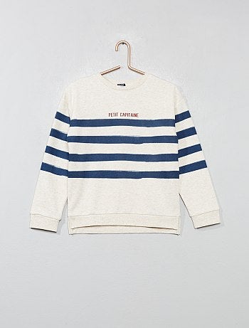 Sweatshirt com estampado às riscas - Kiabi