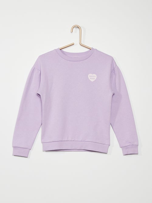 Sweatshirt com estampado 'coração' - Kiabi