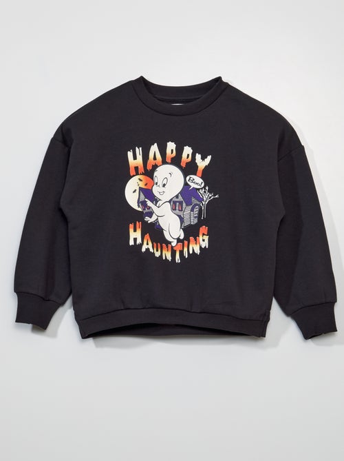 Sweatshirt com estampado 'Fantasminha' Halloween - Kiabi