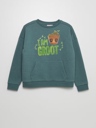 Sweatshirt com estampado 'Groot' 'Marvel'