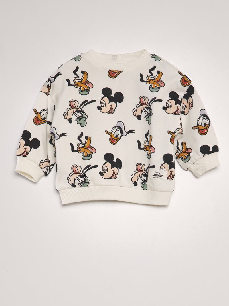 Sweatshirt com estampado 'Mickey' BRANCO - Kiabi