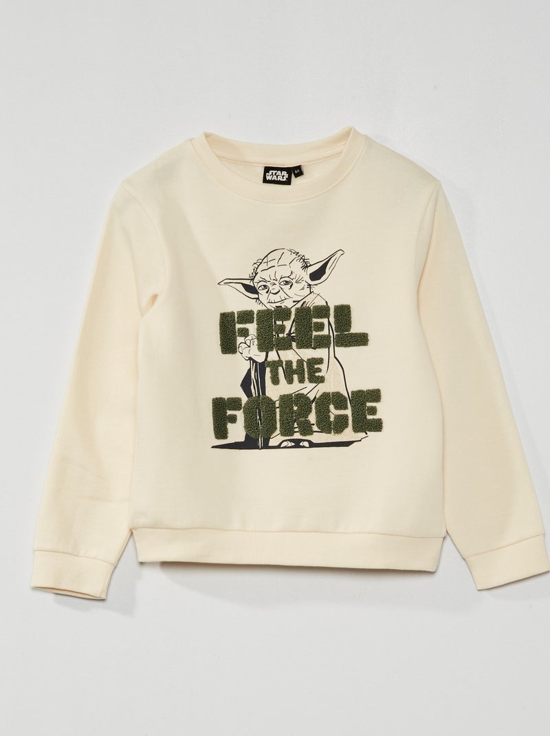 Sweatshirt com estampado 'Star Wars' BEGE - Kiabi