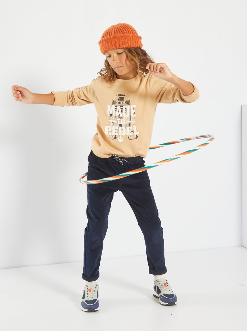 Sweatshirt com estampado 'Star Wars' BEGE - Kiabi