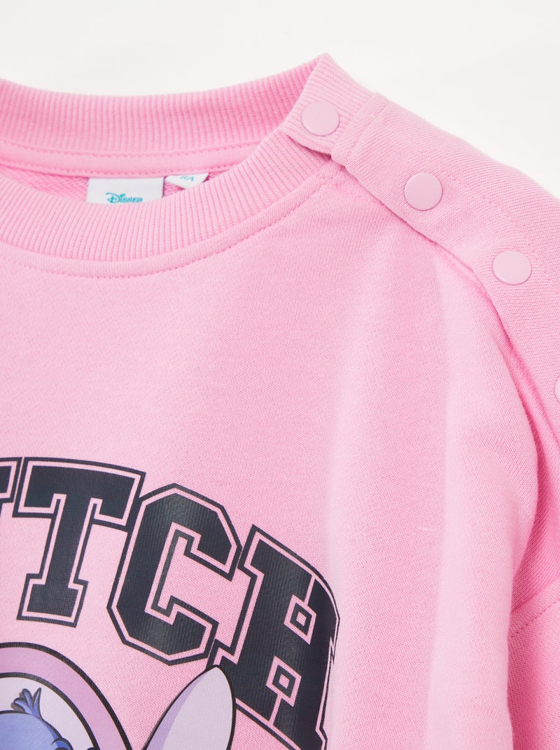 Sweatshirt com estampado 'Stitch' da 'Disney'  - So Easy ROSA - Kiabi