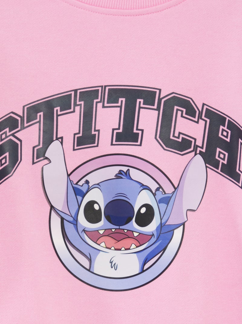 Sweatshirt com estampado 'Stitch' da 'Disney'  - So Easy ROSA - Kiabi