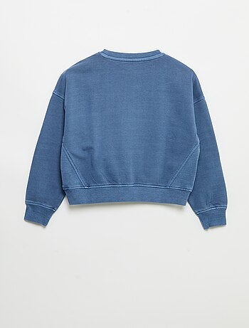Sweatshirt com estrelas de strass