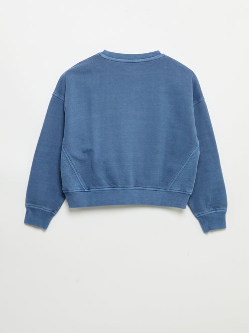 Sweatshirt com estrelas de strass - Kiabi