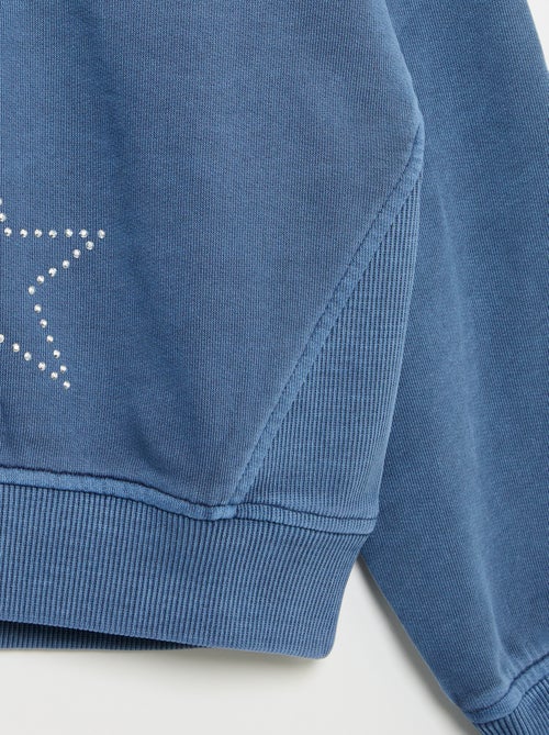 Sweatshirt com estrelas de strass - Kiabi Sweatshirt com estrelas de strass - Kiabi