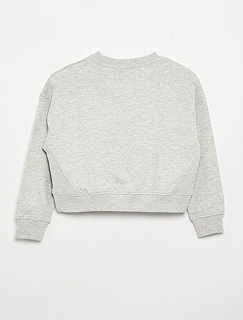 Sweatshirt com estrelas de strass