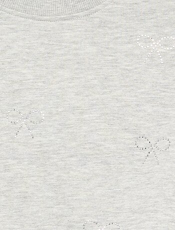 Sweatshirt com estrelas de strass