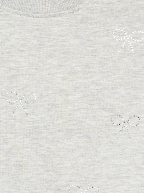 Sweatshirt com estrelas de strass - Kiabi Sweatshirt com estrelas de strass - Kiabi
