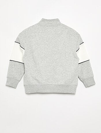 Sweatshirt com faixa larga contrastante