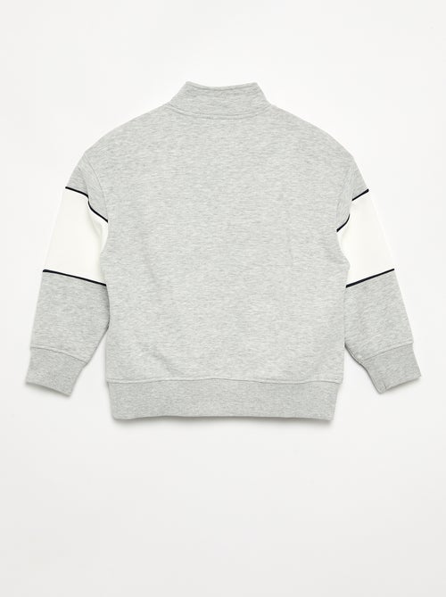 Sweatshirt com faixa larga contrastante - Kiabi