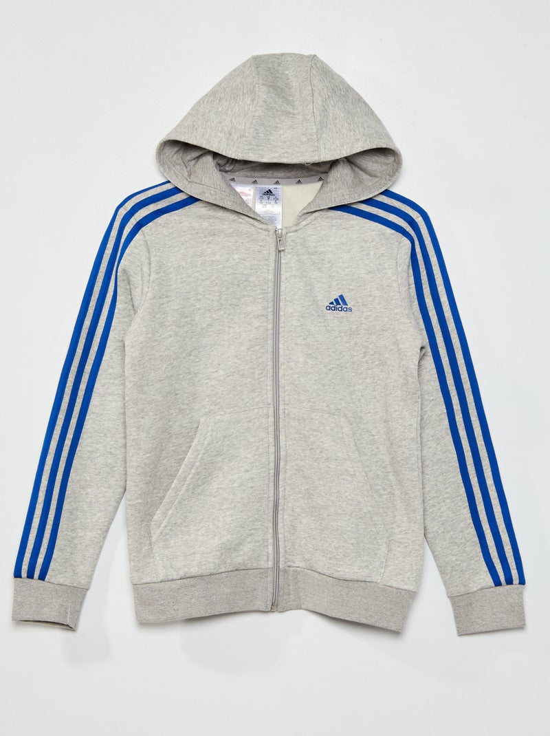 Sweatshirt com fecho 'Adidas' CINZA - Kiabi