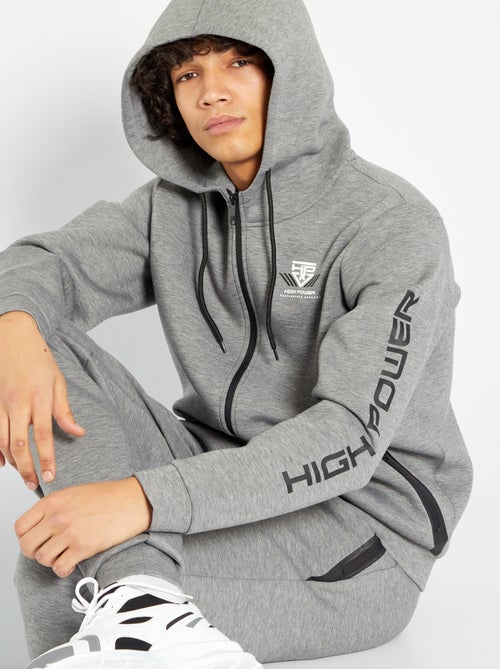 Sweatshirt com fecho - Kiabi