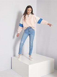 Sweatshirt com fecho color-block - Kiabi