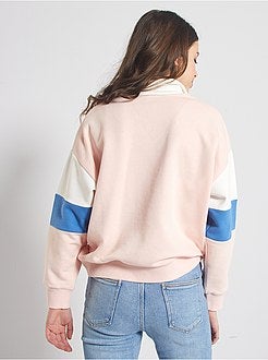 Sweatshirt com fecho color-block - Kiabi