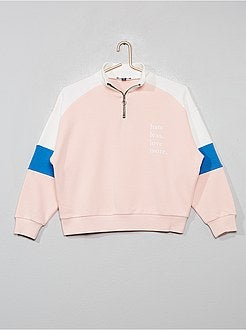 Sweatshirt com fecho color-block - Kiabi