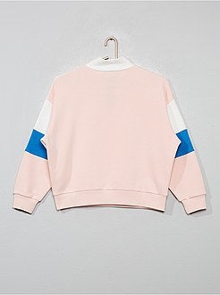 Sweatshirt com fecho color-block - Kiabi