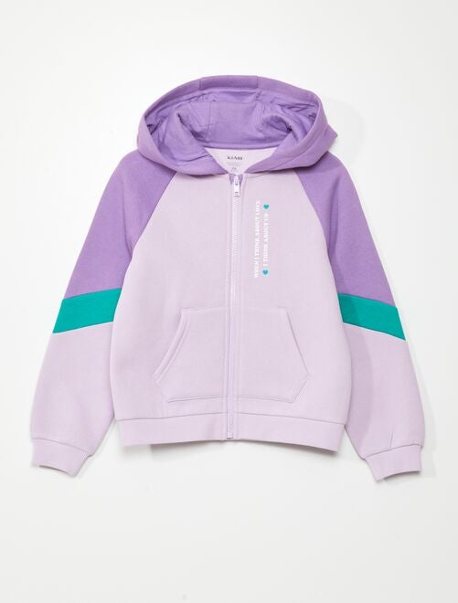 Sweatshirt com fecho color-block - Kiabi