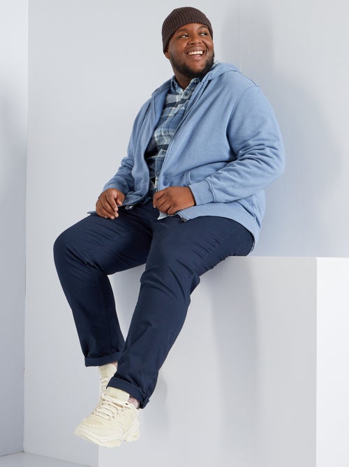 Sweatshirt com fecho com capuz - Kiabi